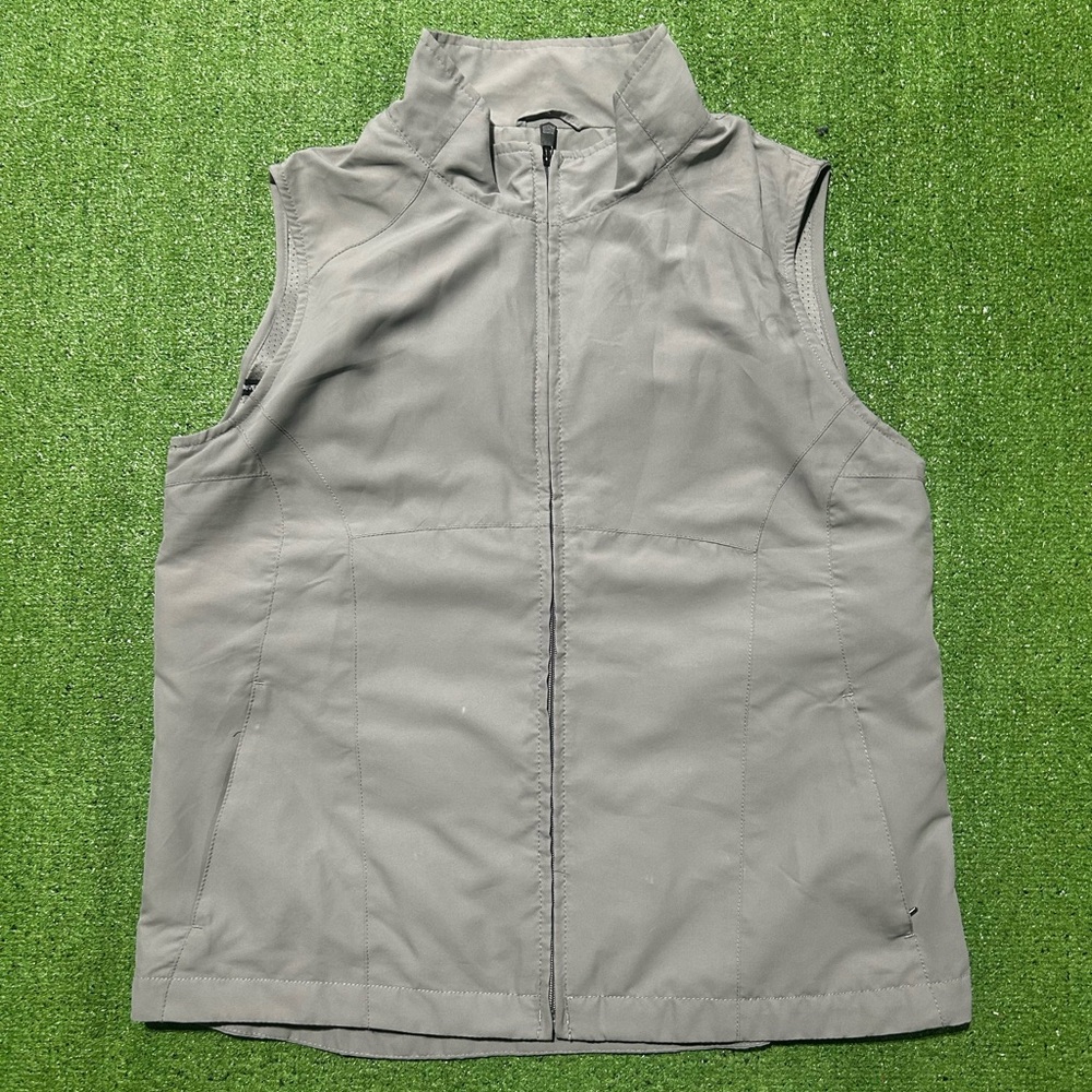 SCOTTeVEST RFID Travel Vest Womens Large Gray Multi Pocket Tech Gear Full Zip